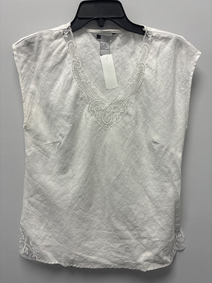 carole little, White, Top, Large