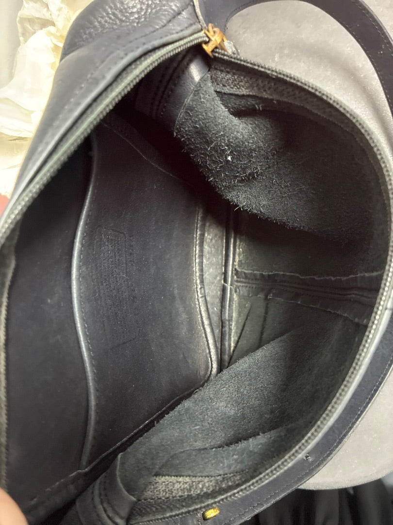 Coach, Black, Handbag, Small