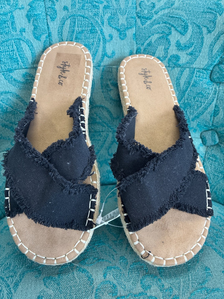 style+co, Black, Sandal, 8