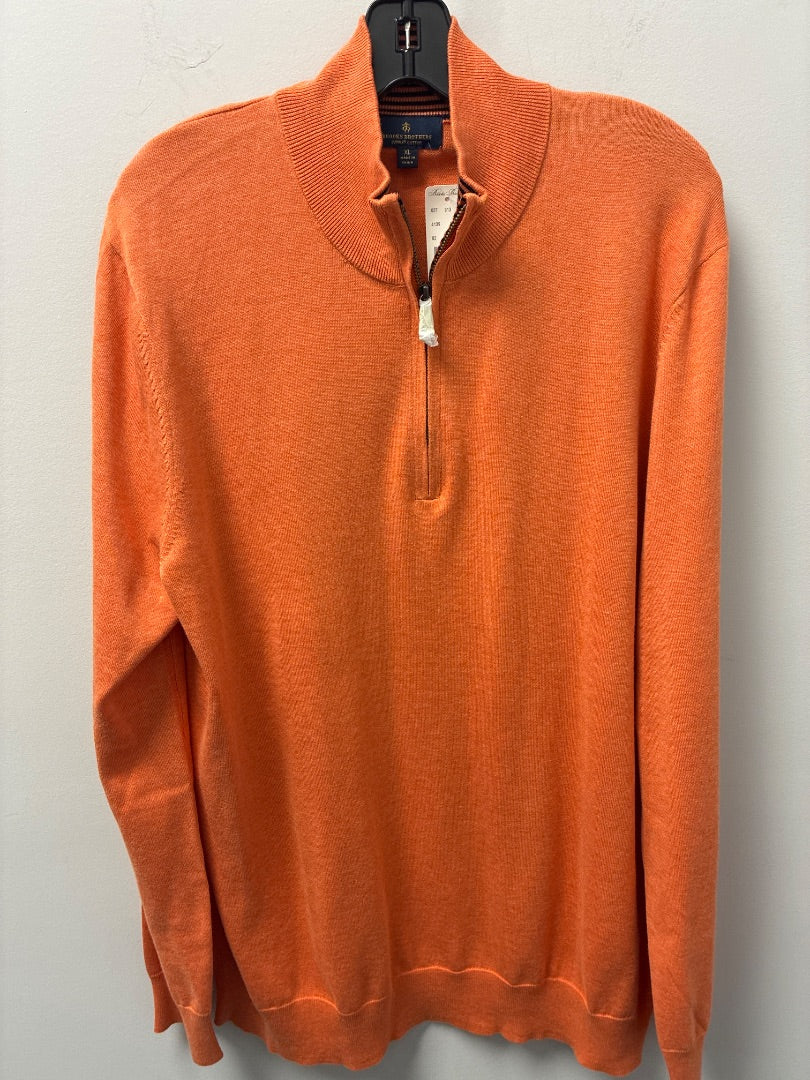 Brooks Brothers Orange Sweater Mens XL