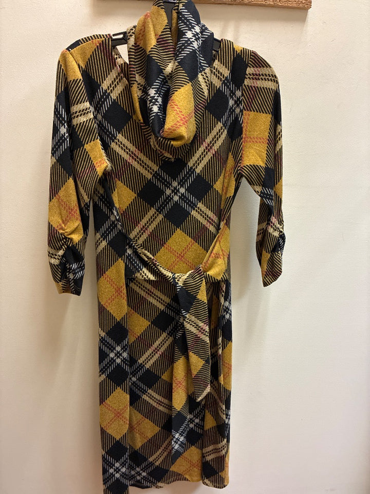 Yellow+ cheetah b dress, Medium