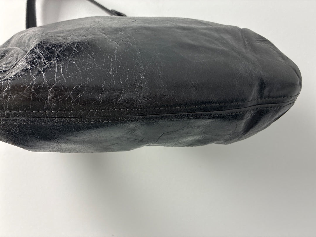 Coach, Black, Handbag, Medium