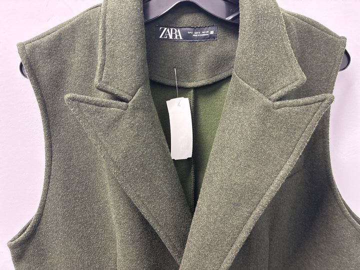 zara, green, outerwear, Small