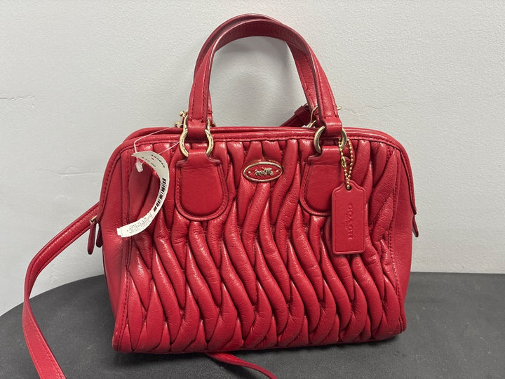 Coach, red, Handbag, Small