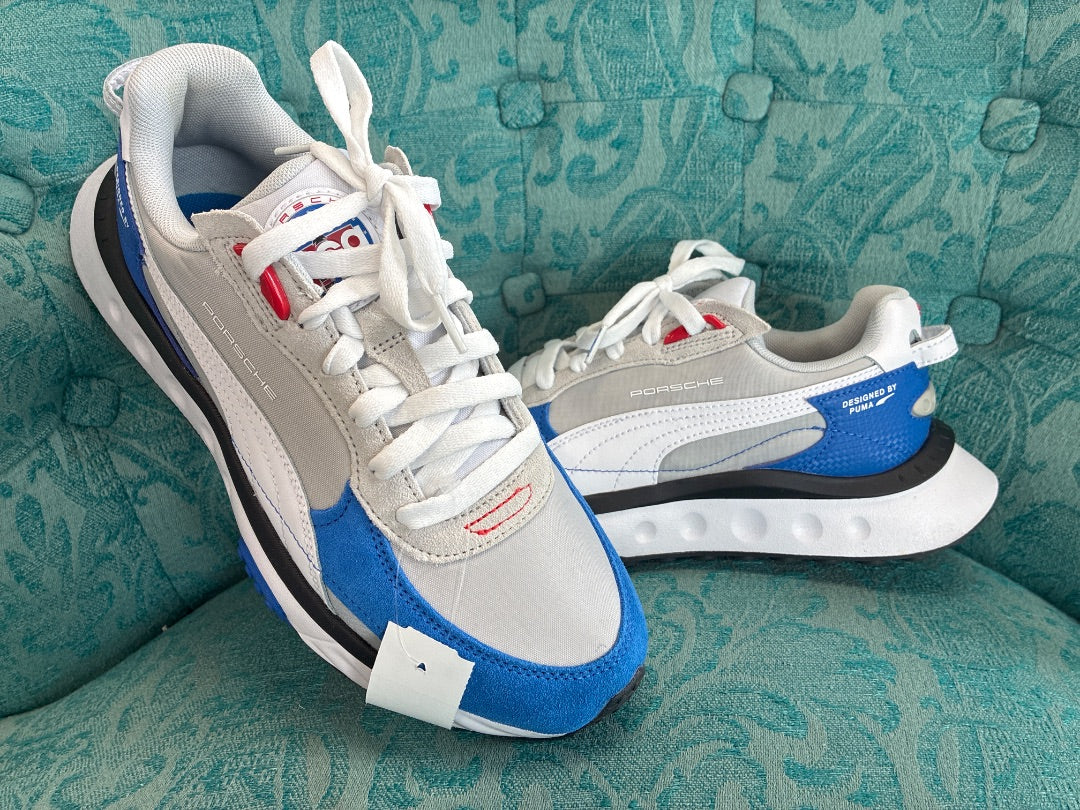 Puma Porsche Blue+ Mens Sneaker, 8