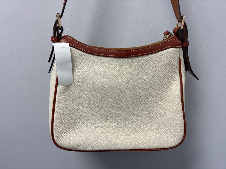 Dooney & Bourke Leather White/Brown Bag, Medium