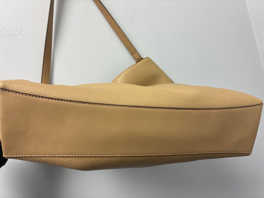 Michael Kors Pebbled Camel Leather Shoulder Bag  Medium