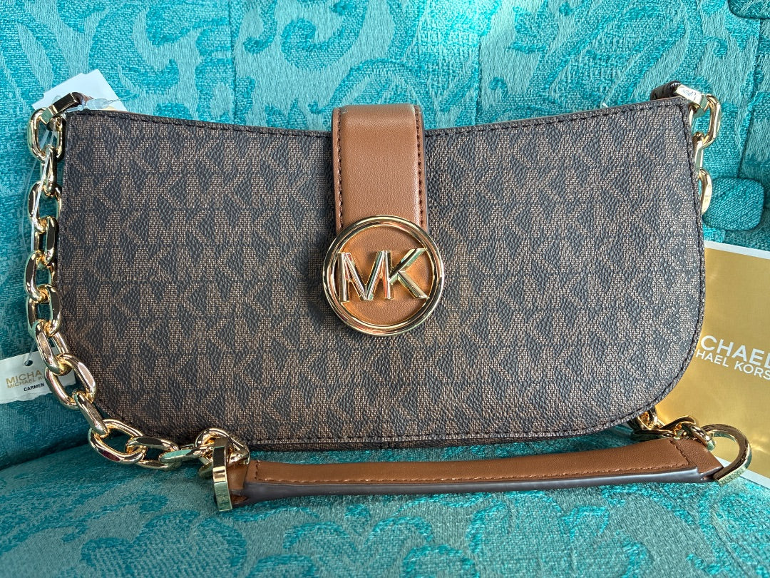 Michael Kors Carmen Brown+ Shoulder Bag XS