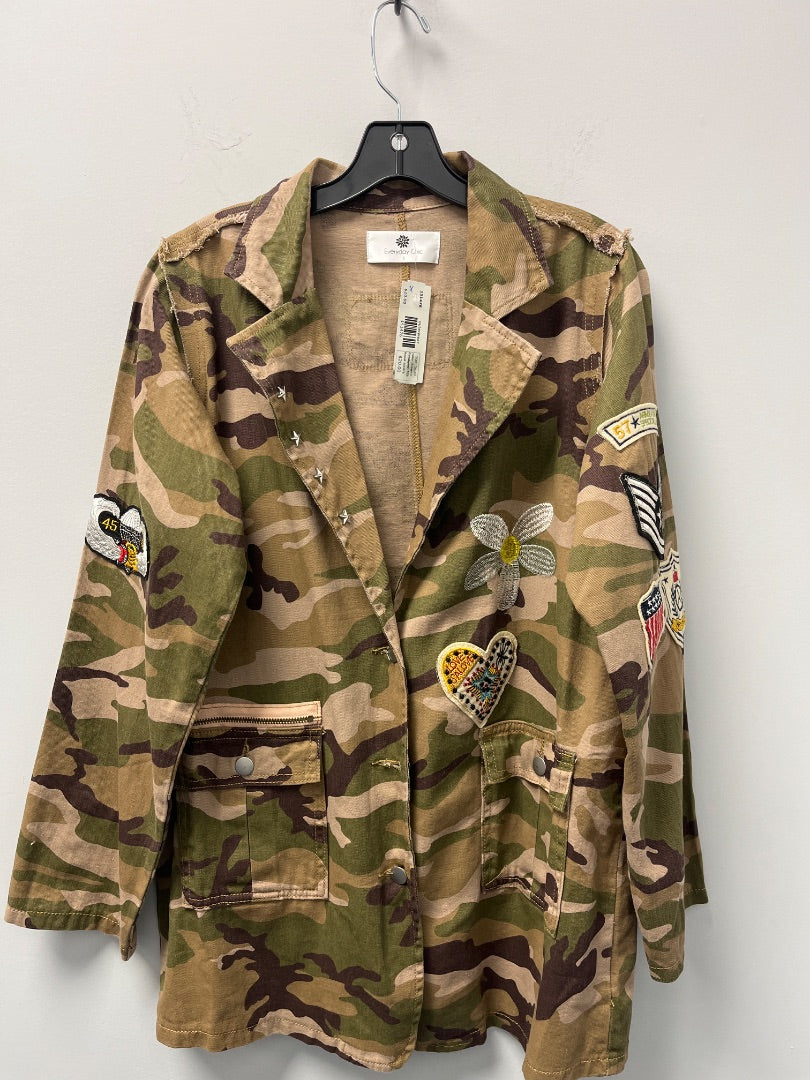 everyday chic, Brown Camouflage, Jacket, Small