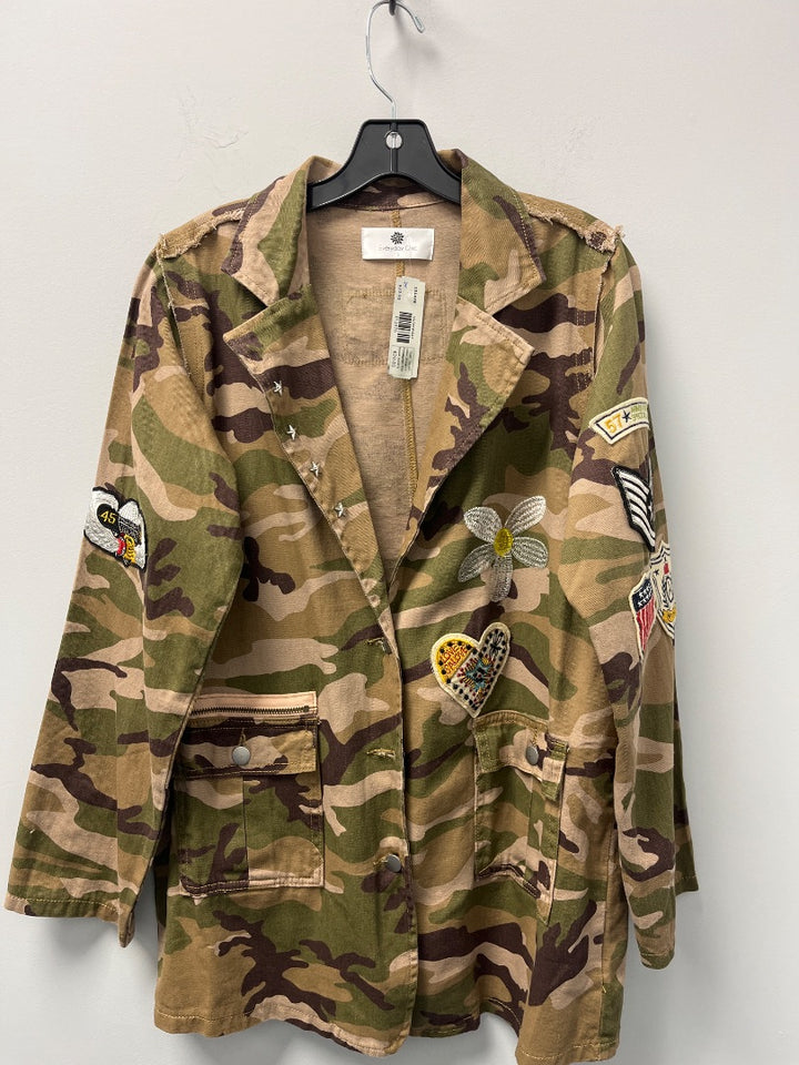 everyday chic, Brown Camouflage, Jacket, Small