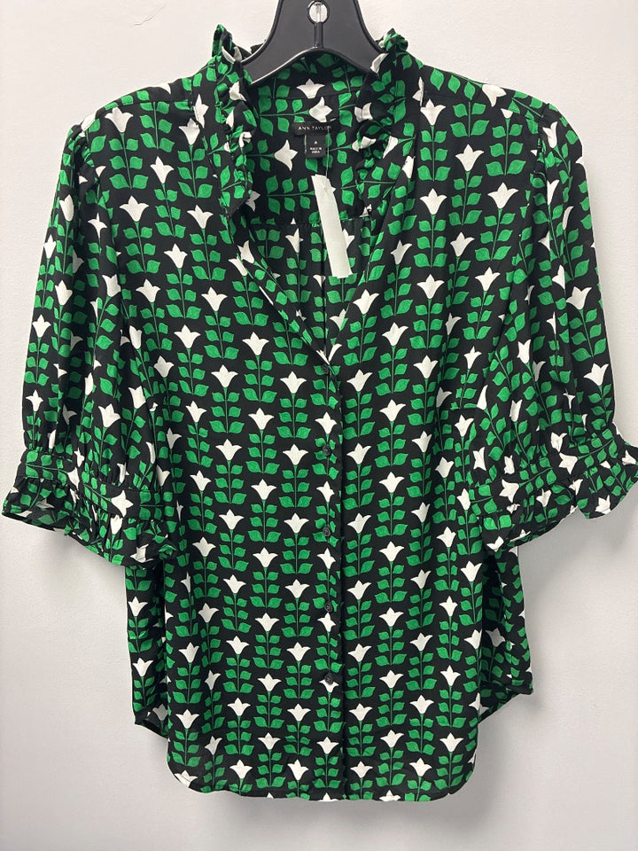 ann taylor, Green+, Top, Medium