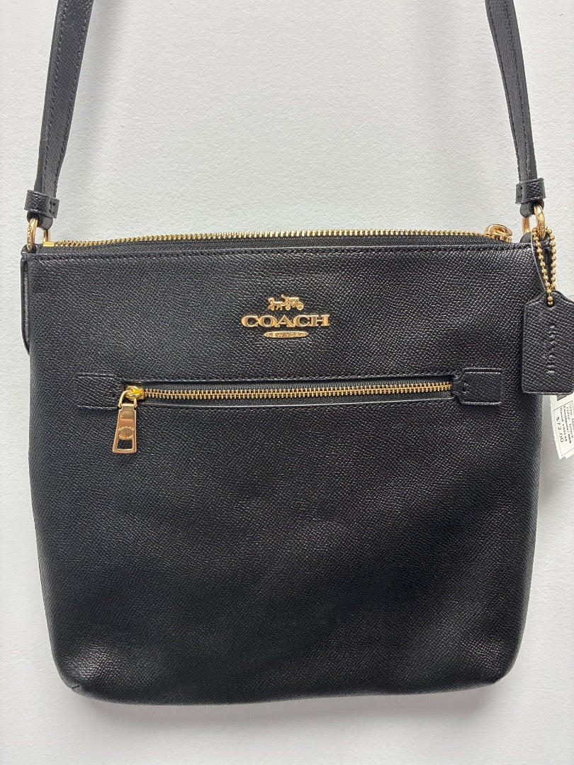 Coach, Black, Handbag, Medium