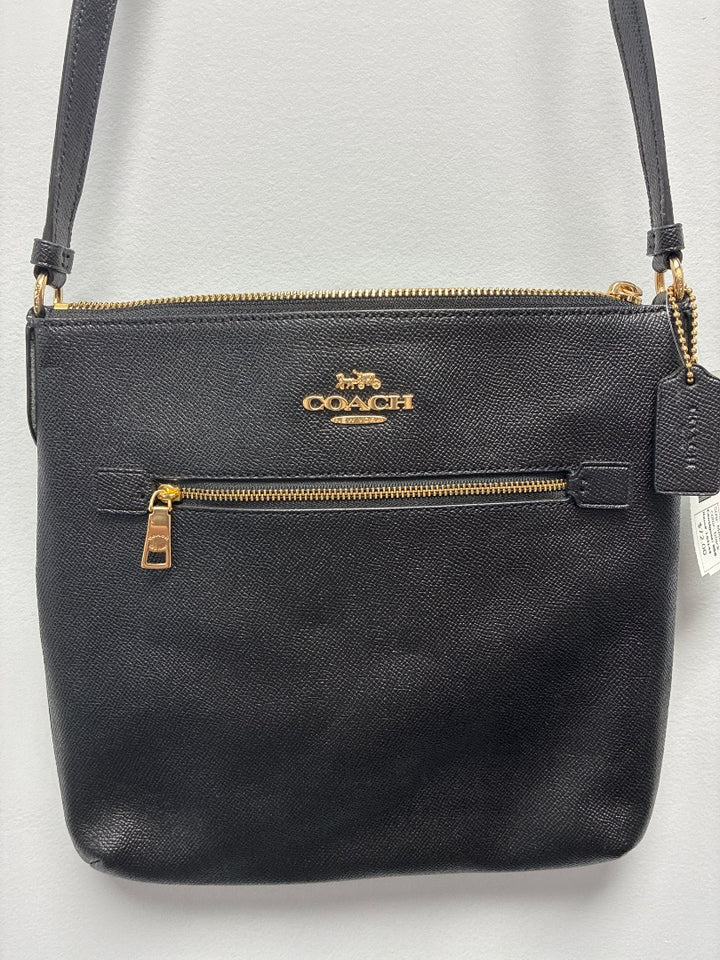 Coach, Black, Handbag, Medium