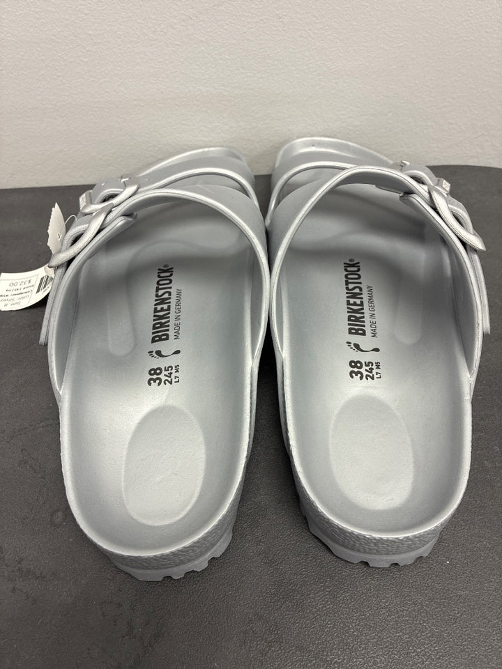 Birkenstock, Silver, Sandal, 8