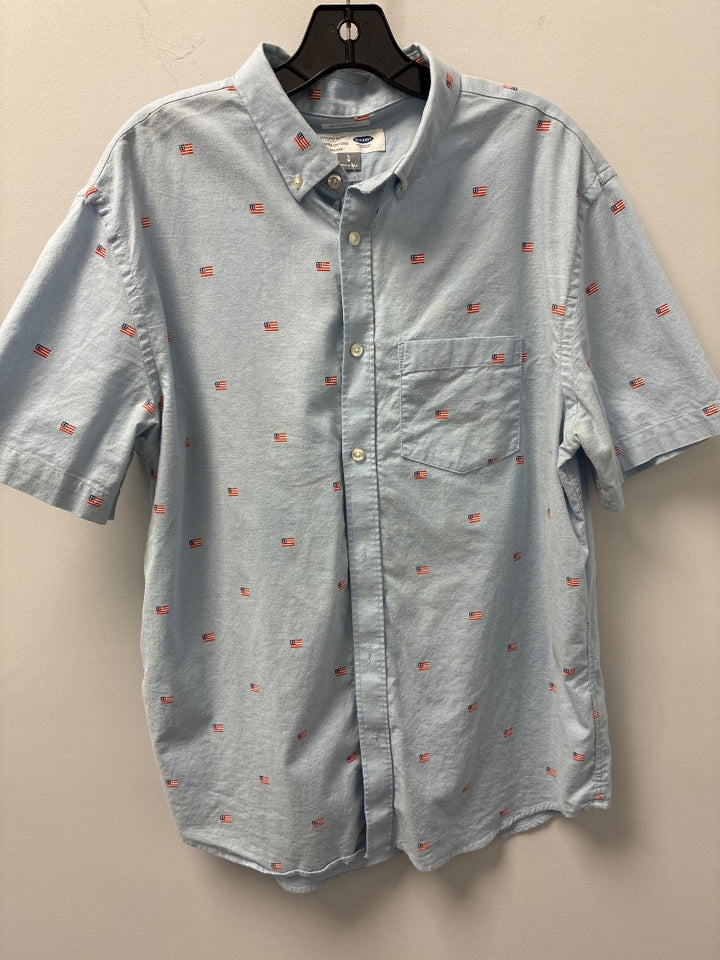 old navy, Blue, Mens-Top, Large