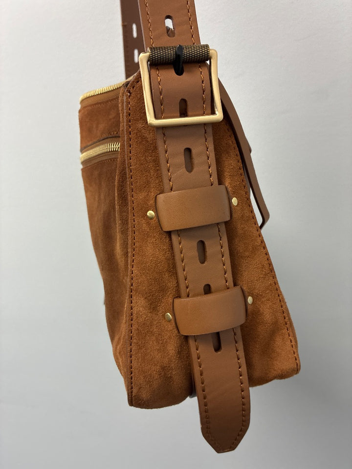 Rag+Bone Leather and Suede Brown Bag Medium