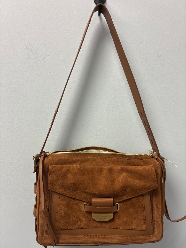 Rag+Bone Leather and Suede Brown Bag Medium