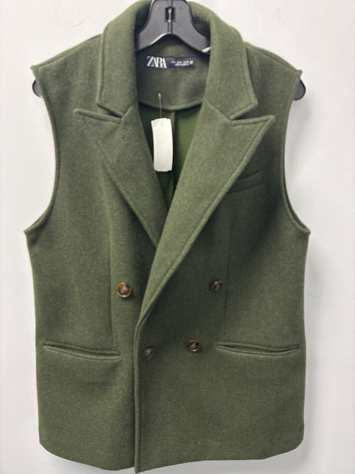 zara, green, outerwear, Small