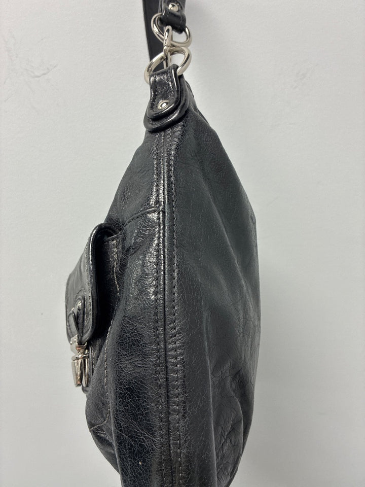 Coach, Black, Handbag, Medium