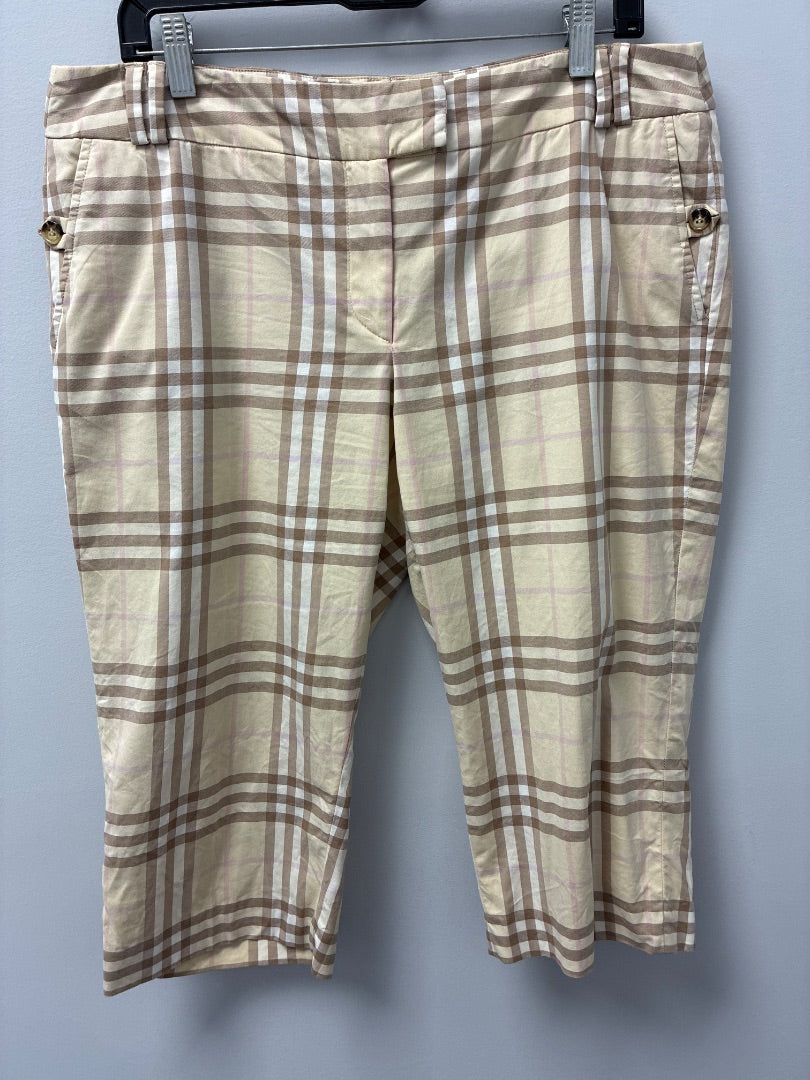 Burberry, Tan+, pant, 12