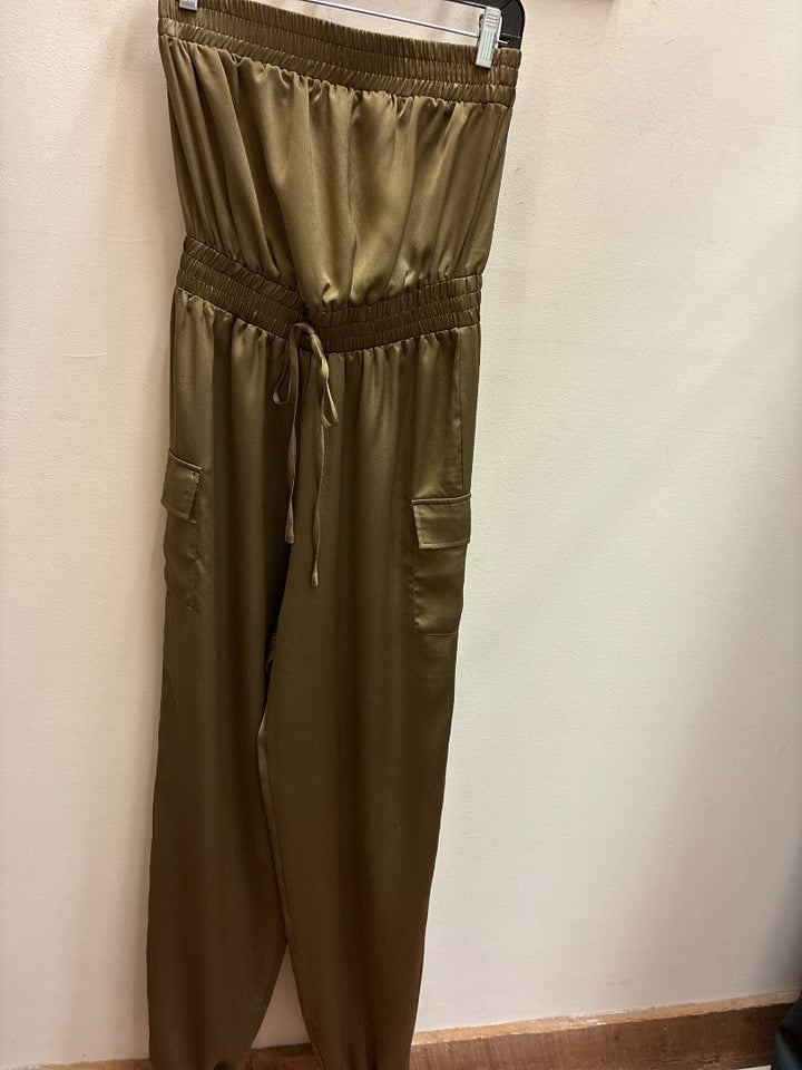 blue blush, Green, jumpsuit, Medium