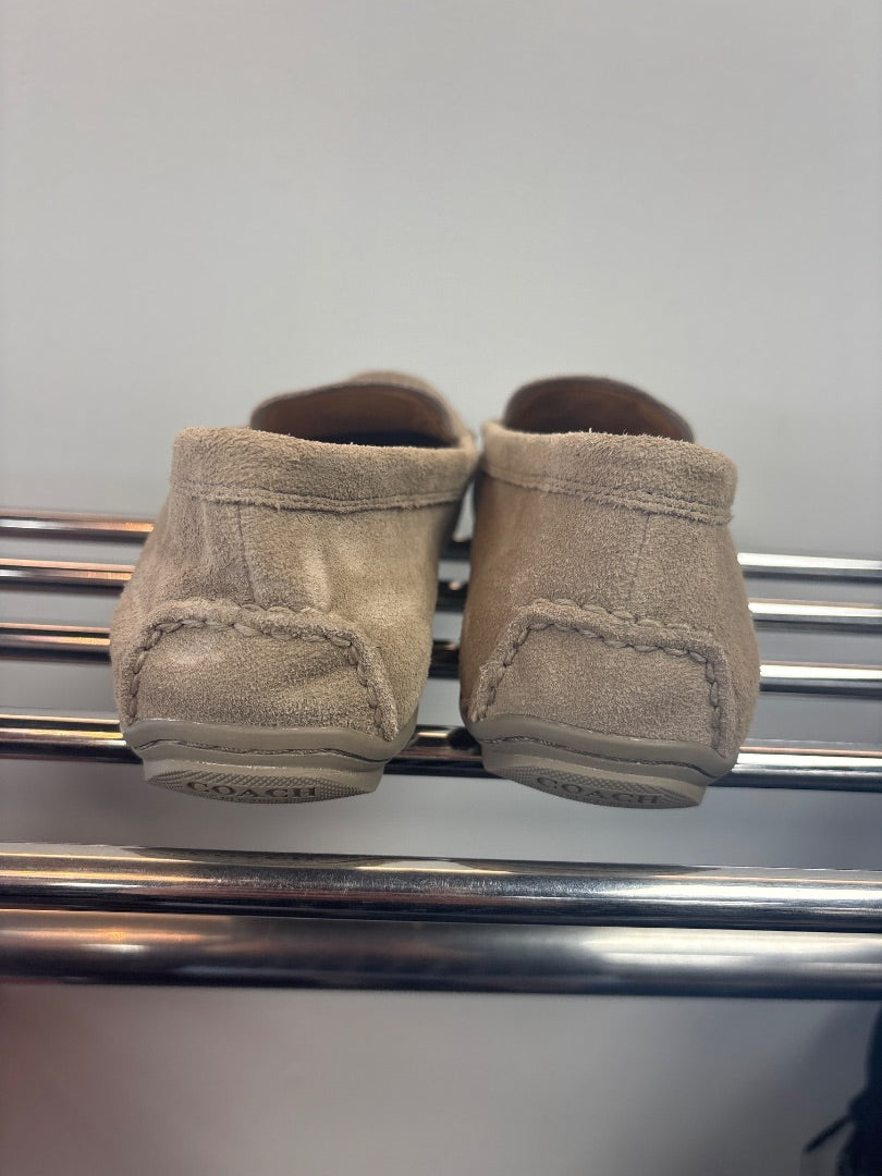 Coach, tan, loafer, 7.5