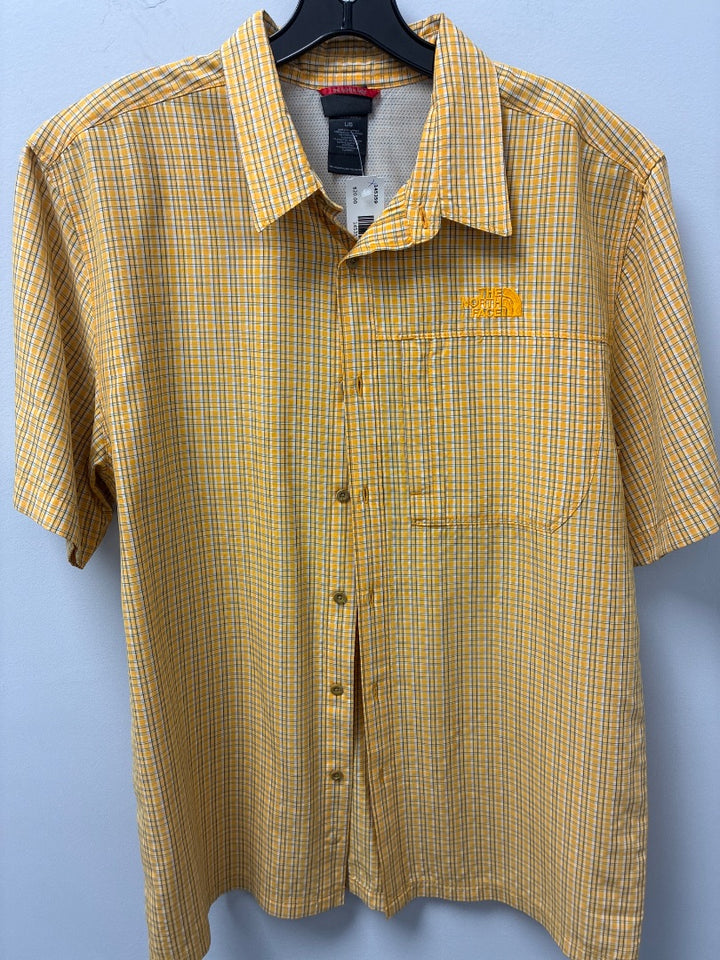 the north face, Yellow, Mens-Top, Large