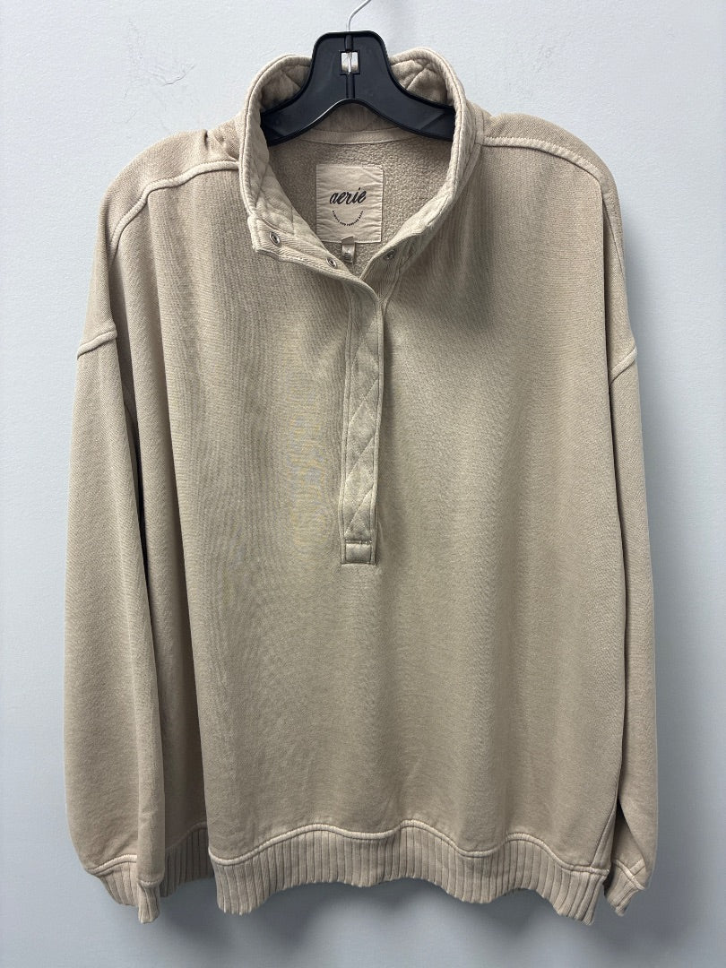 aerie, tan sweater small