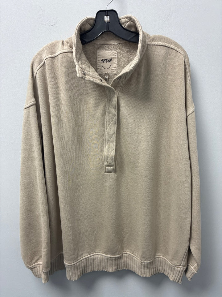 aerie, tan sweater small