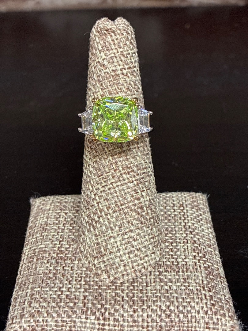 925, Green+, Ring, 6.5