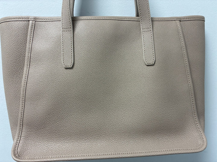 Longchamp Le Foulonne Leather Shoulder Tote Neutral Large