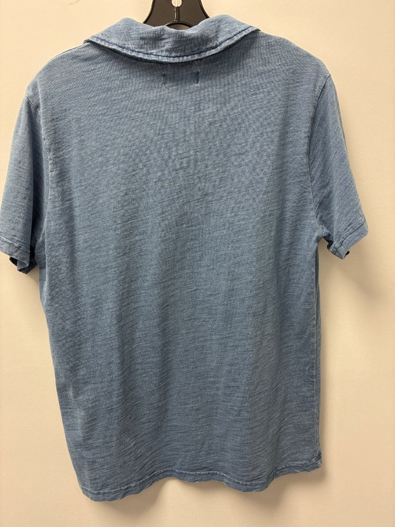 thread and supply, Blue, Mens-Top, Medium
