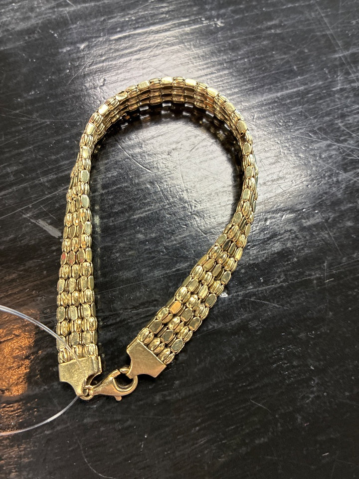 585, Gold, Bracelet, Medium