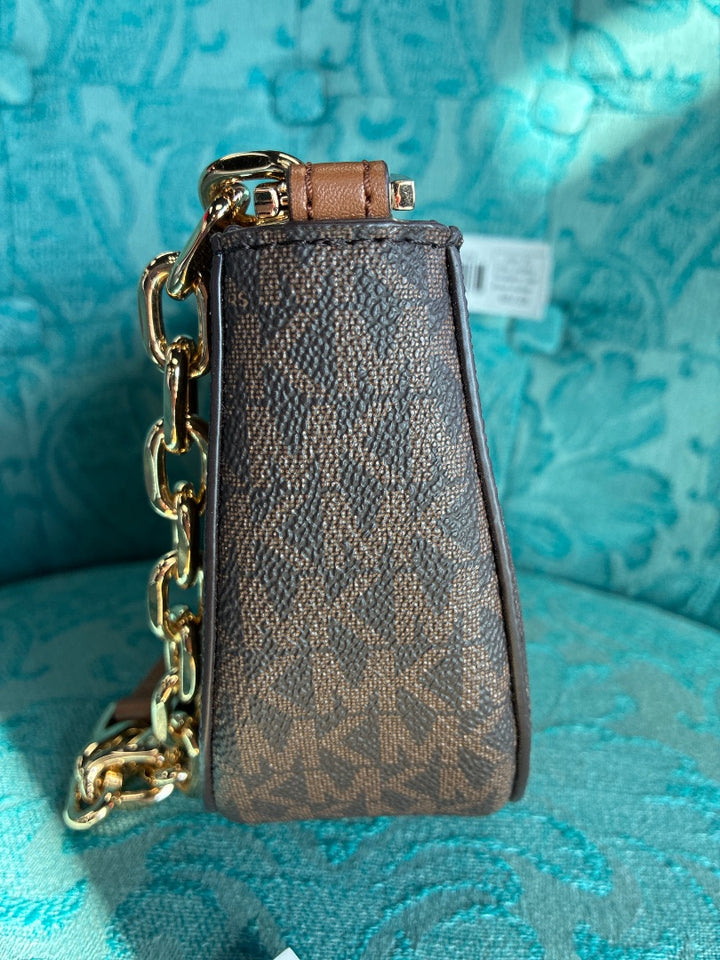 Michael Kors Carmen Brown+ Shoulder Bag XS