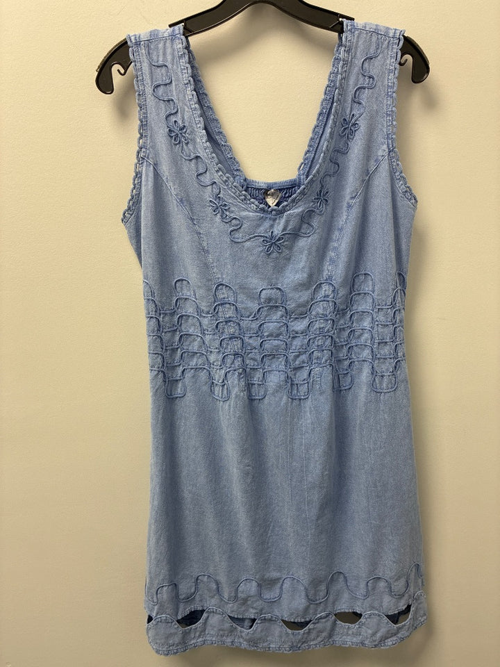 blanco, Blue, dress, Large