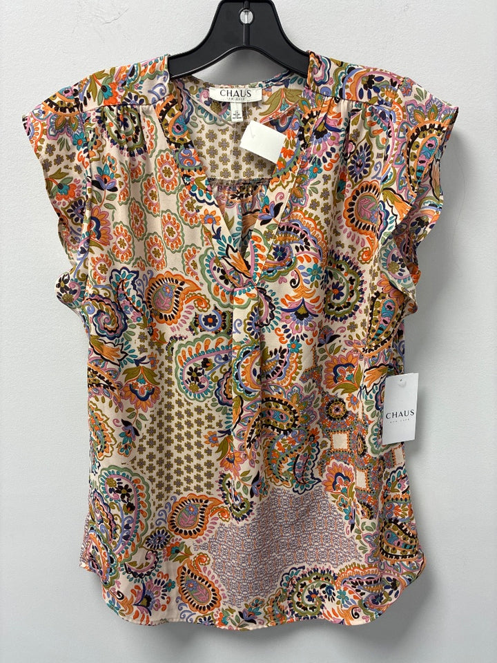 Chaus, Orange+, Top, Small