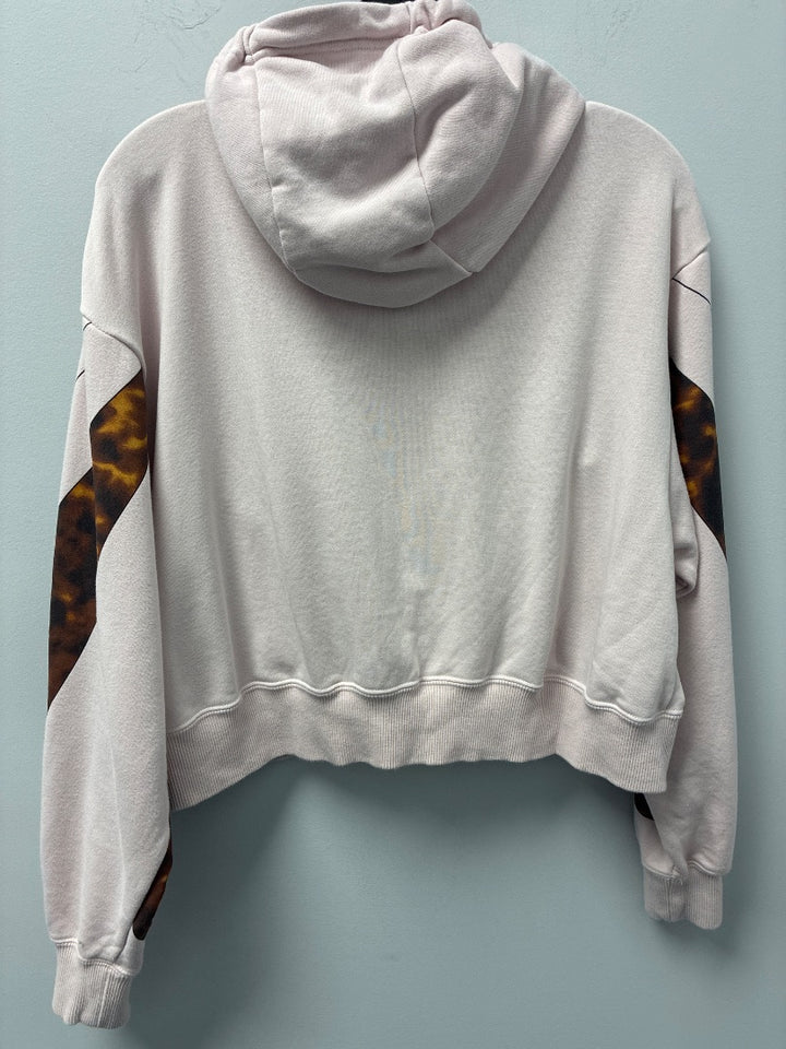 Nike Pink Cropped Hoodie Medium