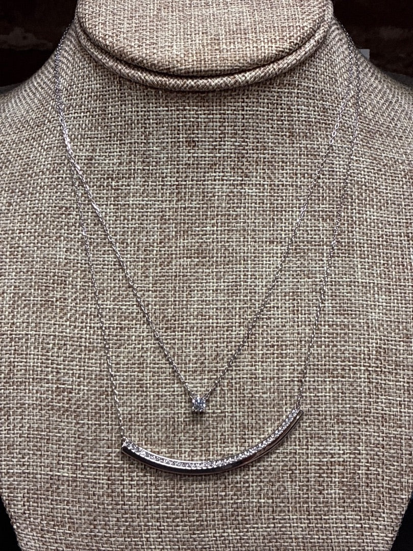 Swavorski, Silver, Necklace, Small
