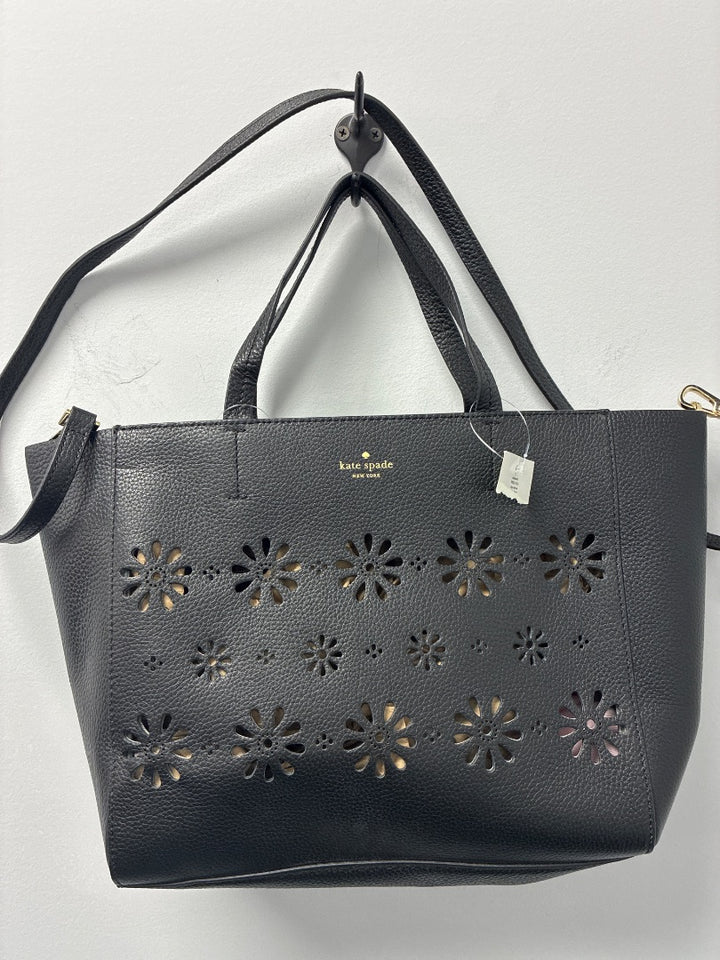 Kate Spade Leather Black Crossbody Handbag Medium