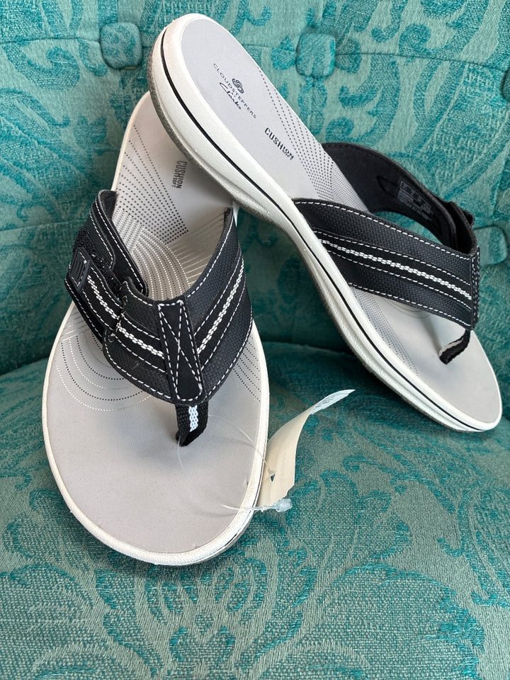 clarks, Black+, Sandal, 8