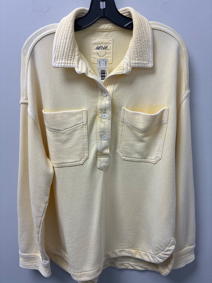 aerie Yellow Sweatshirt Small