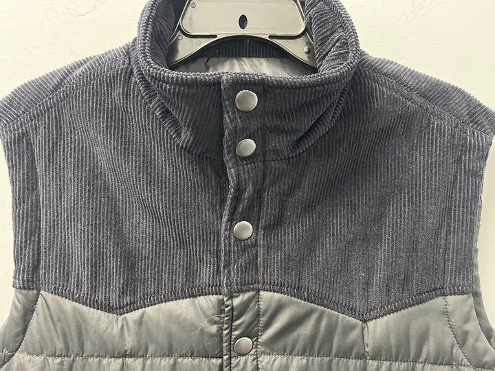 Union, Black, Mens-Outerwear, Vest, Small