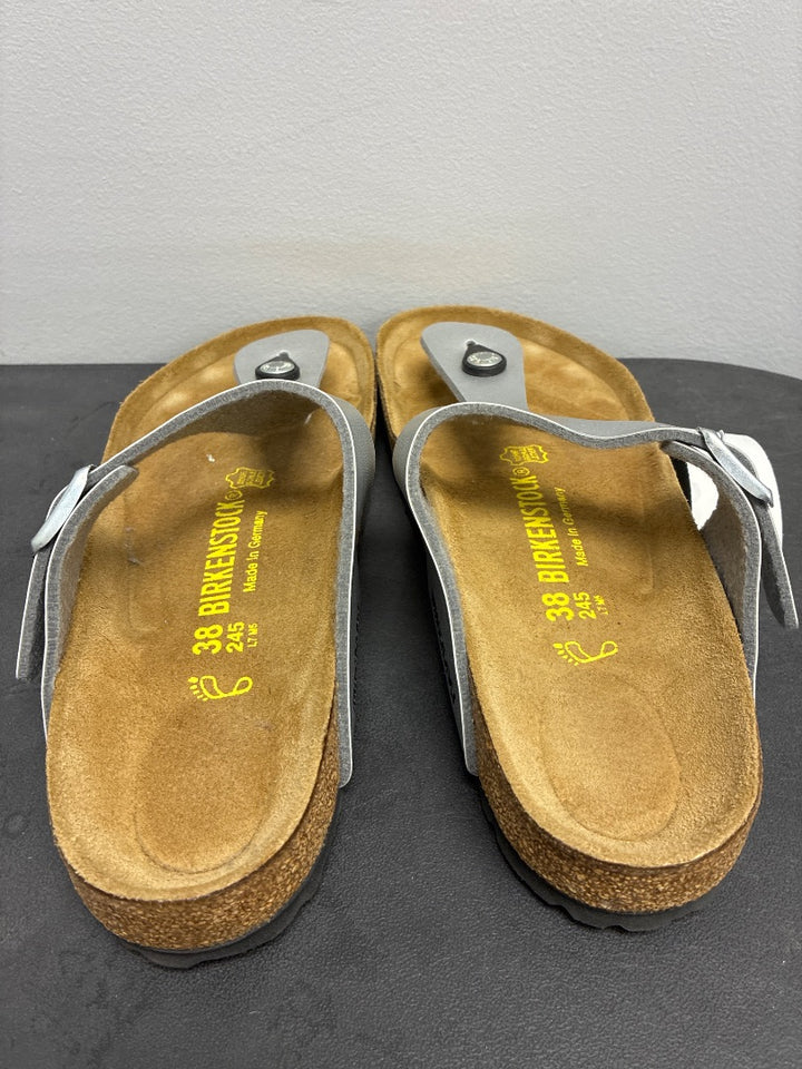 Birkenstock, Silver, Sandal, 8