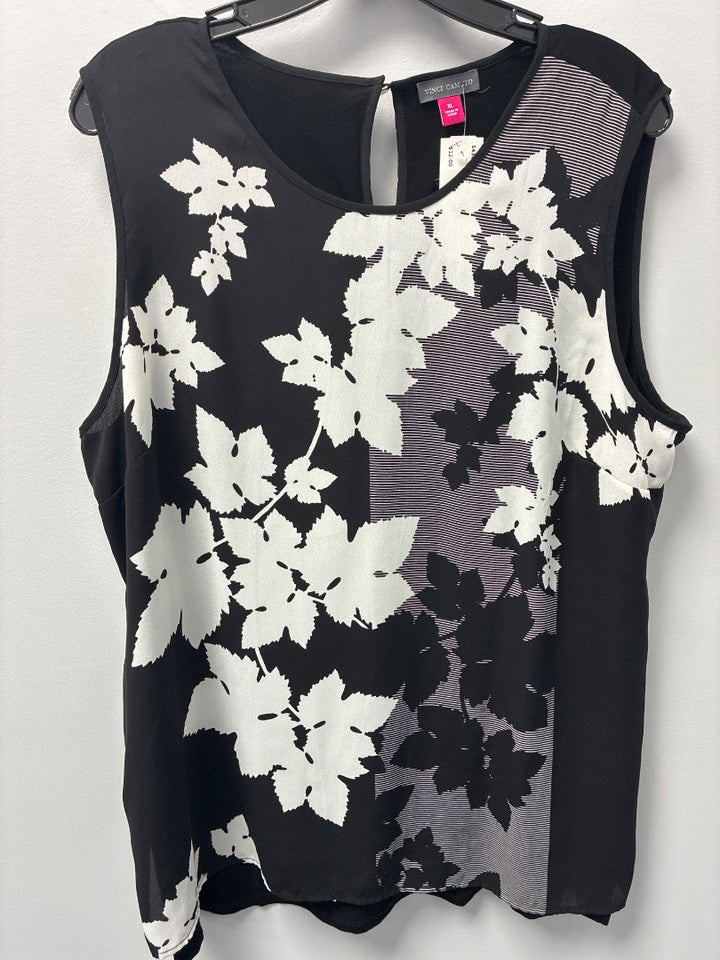Vince Camuto, Black+, Top, XL
