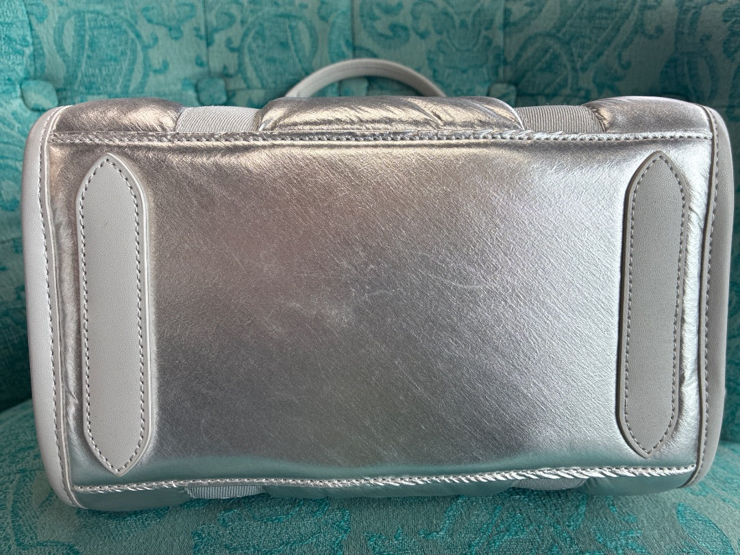 Kate Spade Silver Kip Nylon Small Tote