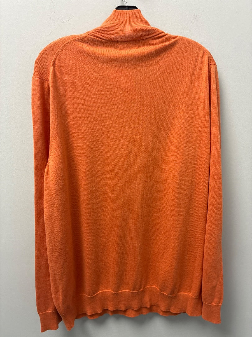 Brooks Brothers Orange Sweater Mens XL