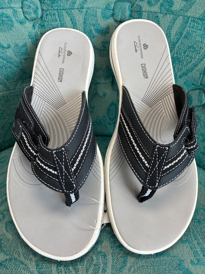 clarks, Black+, Sandal, 8