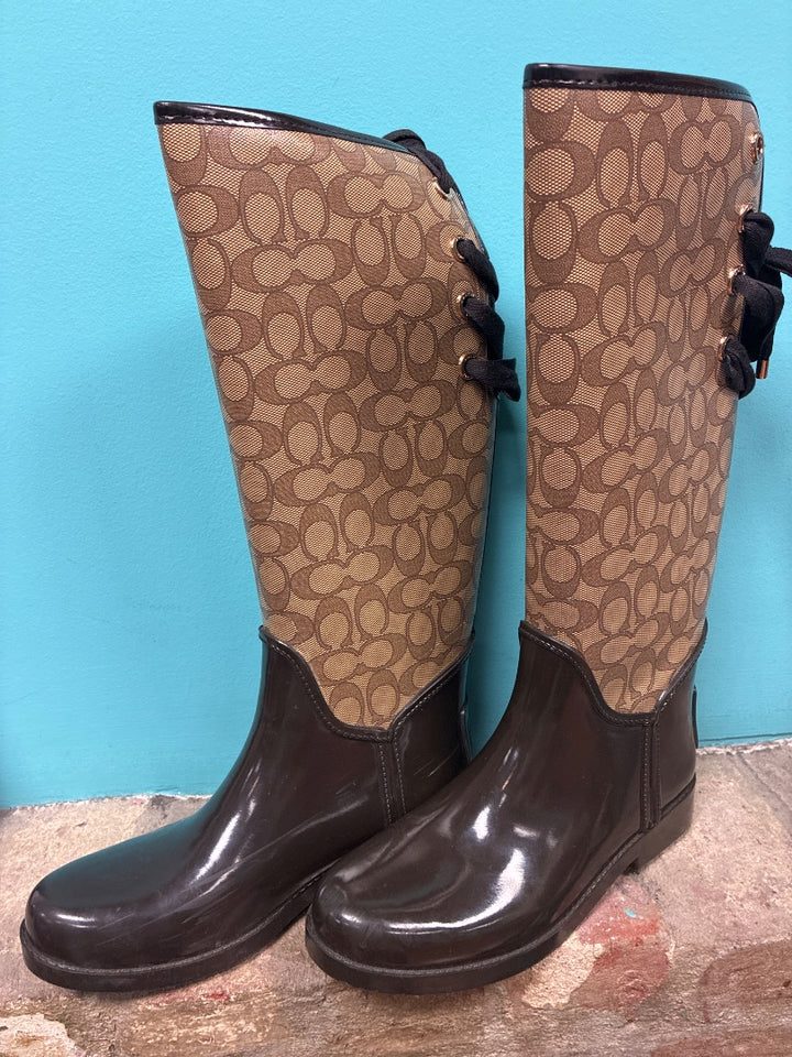 Brown Coach rainboot, 9