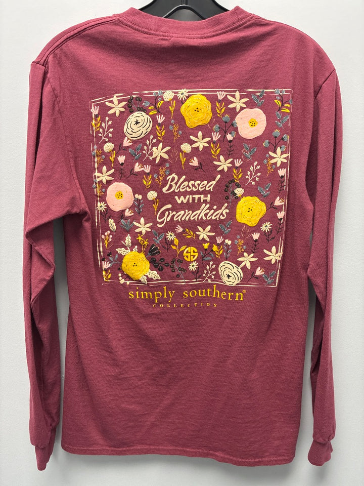 simply southern, pink,-Top, Small