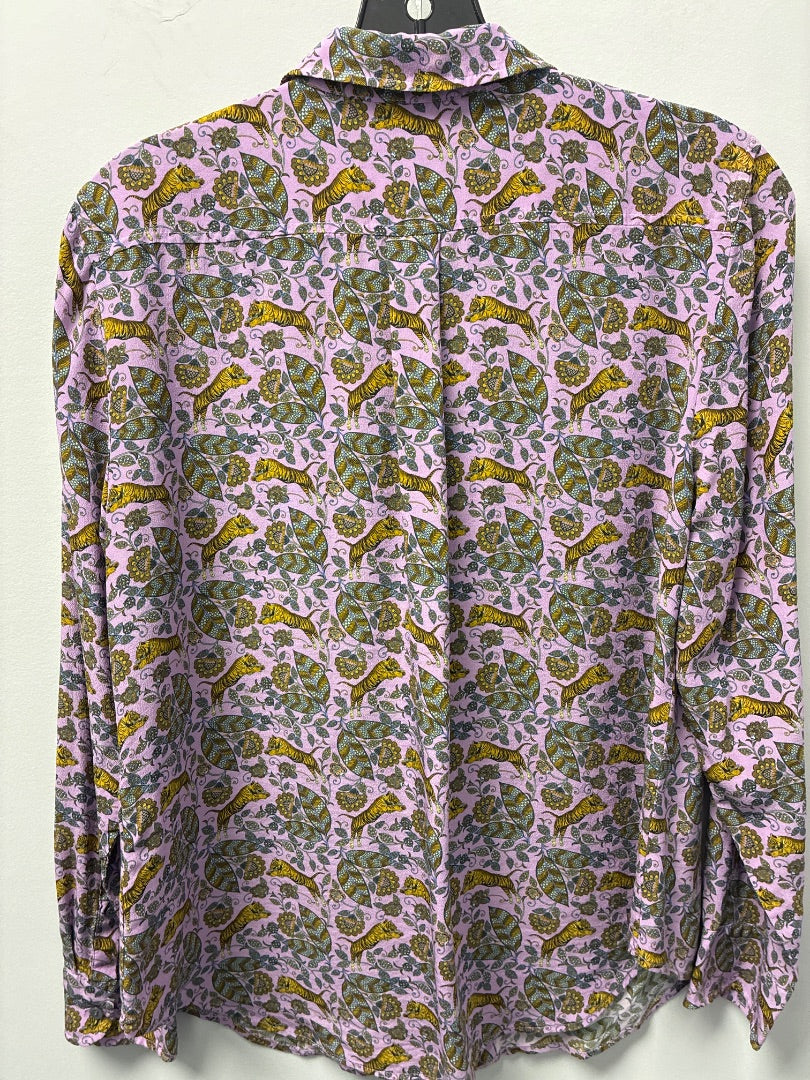 JCREW, Purple+, Silk Top, Medium